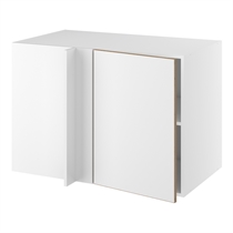 Hjørneindstiksskab m/1 hylde og blændplade B:600 (låge 496 mm. - min. 1150 mm. fra væg) H:704 D:580 B:1000
