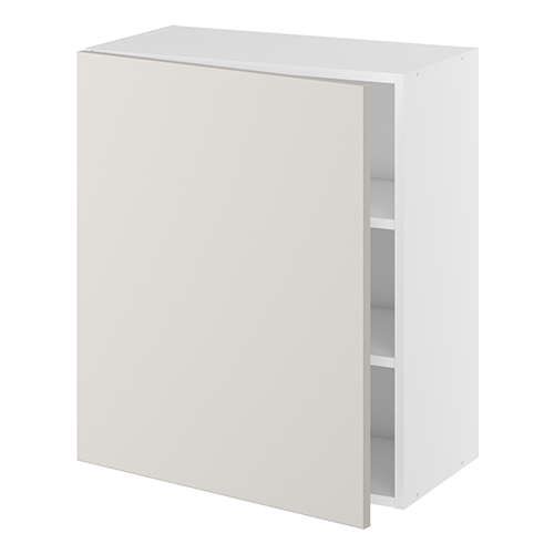 Underskab, halv dybde, 1 låge, 2 hylder. H:704 B:300 D:320