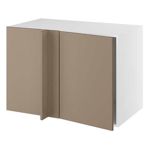 Hjørneindstiksskab, 496mm låge, LeMans udtræk, venstre (min. 1180mm fra væg). H:704 B:1000 D:580