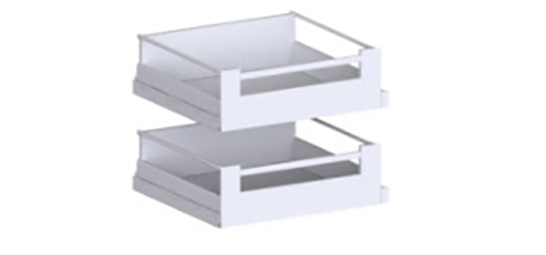 Indv. Tandembox bakke, m/distanceliste, 2  høje B:400