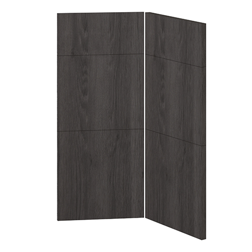 Gångjärnsdörr 3-delad monterad<br> Passar U9090 H: 70 cm B: 29,6 cm