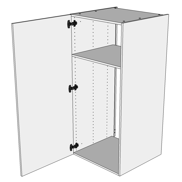skåp i Wien för kyl H: 131,2 cm D: 60,0 cm - 1 skåpdörr inklusive 1 hylla - Bredd: 60 cm