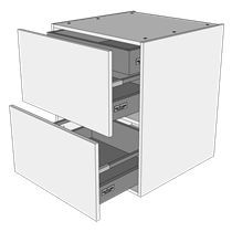 låda i Wien H: 70,4 cm D: 60,0 cm - 2 lådor + innerbricka - Bredd: 40 cm