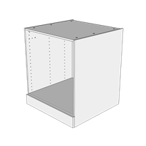 Oven för skåp H: 70,4 cm D: 60,0 cm - Delförlängning/mjukstängning
