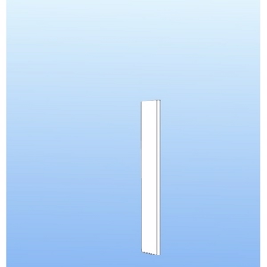 Anpassning 70,4x9,5cm, vit mikrolaminat